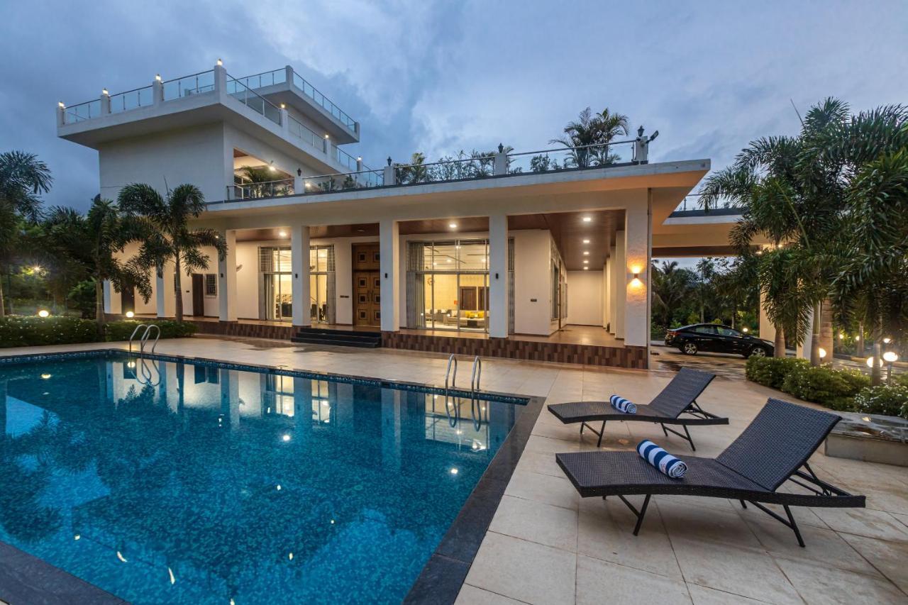 Saffronstays Odyssey, Karjat - 10 Acres Pet-Friendly Estate With Swimming Pool Chinchavli Ngoại thất bức ảnh