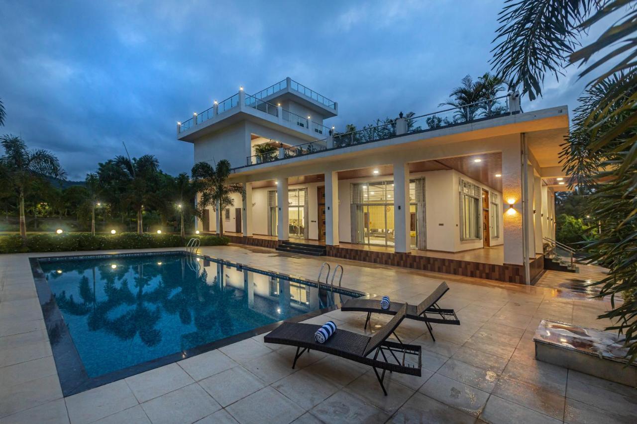 Saffronstays Odyssey, Karjat - 10 Acres Pet-Friendly Estate With Swimming Pool Chinchavli Ngoại thất bức ảnh